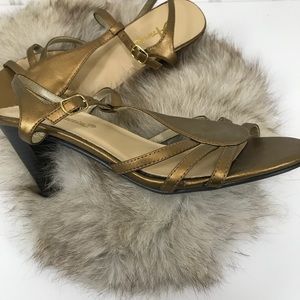 Annie bronze sandal pumps size 7